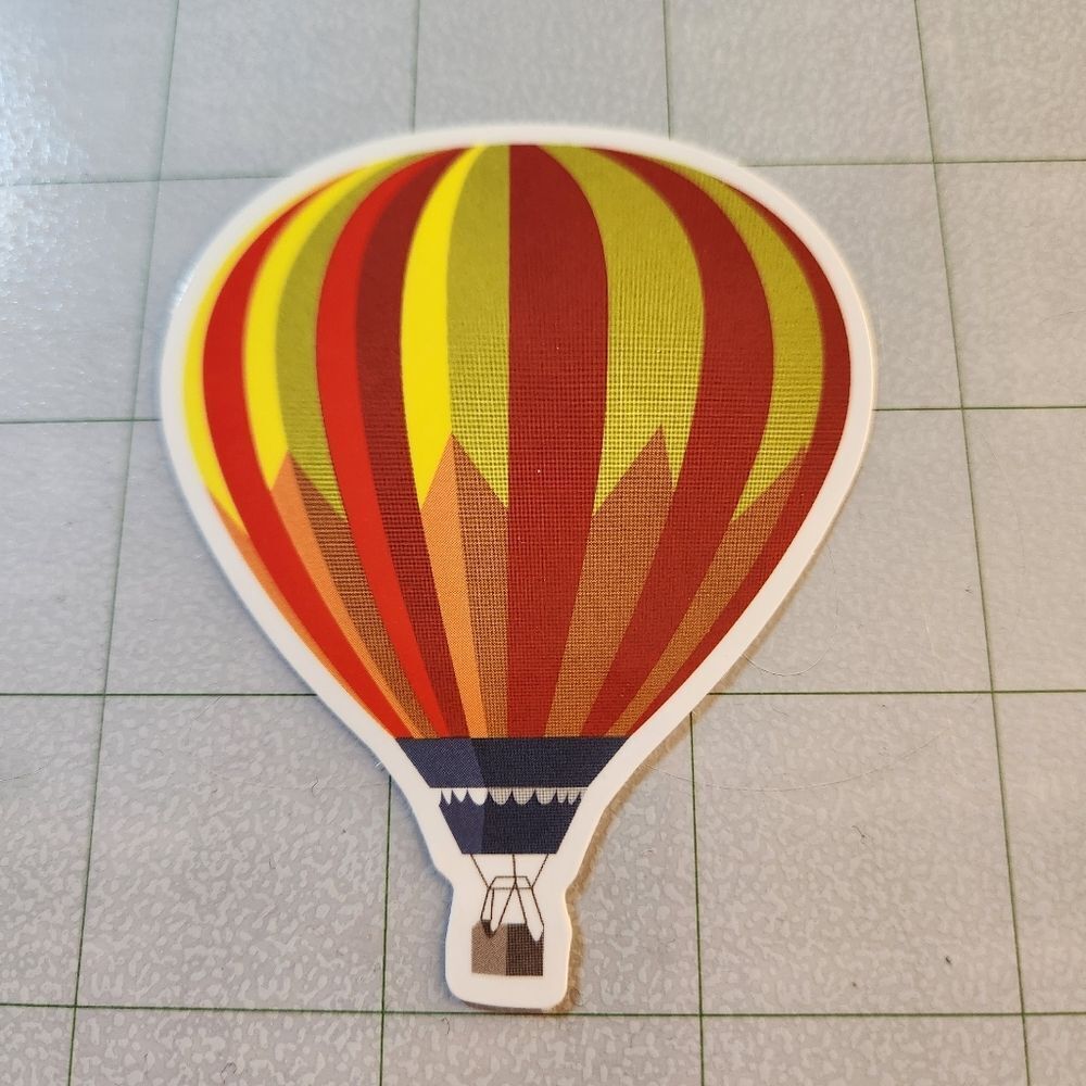 10 for $10 Sticker HOT air balloon